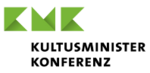 Logo KMK: Stilisierte Buchstaben "KMK", Text "Kultusministerkonferenz"