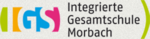 Logo IGS Morbach: Bunter Schriftzug "IGS", daneben dreizeilig "Integrierte Gesamtschule Morbach".