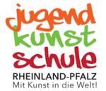 Logo Jugendkunstschule Rheinland-Pfalz - "Mit Kunst in die Welt!"